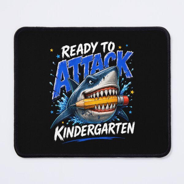 Item preview, Ready To Attack Kindergarten Shark Back To School designed and sold by ripgoatclothing.