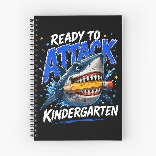 Item preview, Ready To Attack Kindergarten Shark Back To School designed and sold by ripgoatclothing.