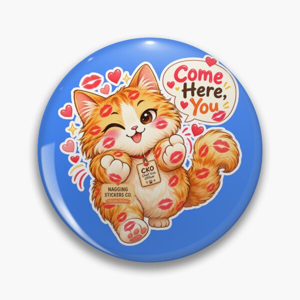Item preview, BISOU KISS CAT2 BY NAGGINGSTICKERSCO. COME HERE, YOU! COLLECTION | ELECTRIC BLUE Edition | No.01 designed and sold by LaMaisonOfMY.