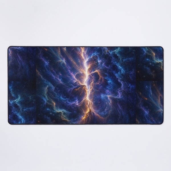 Item preview, The Celestial Divide | Luminous Cosmic Nebula Space Art designed and sold by OandSDesigns23.