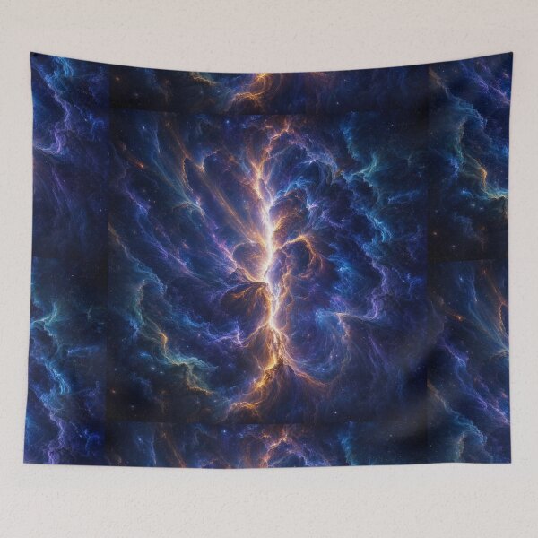 Item preview, The Celestial Divide | Luminous Cosmic Nebula Space Art designed and sold by OandSDesigns23.