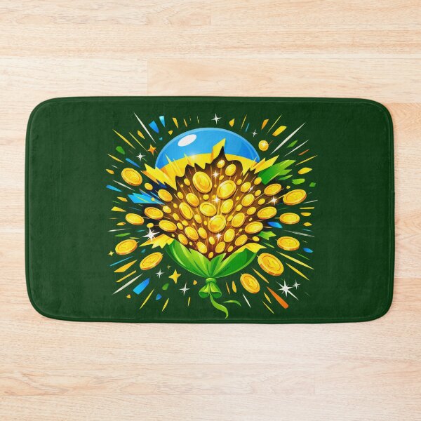 Item preview, Ukraine Jackpot Victory Gold Coins Boom Ukraine Flag Success Art designed and sold by CreativeArtistL.