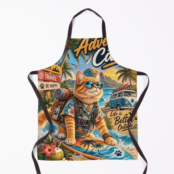 Item preview, Mountain Explorer Cat Outdoor Adventure Cat Vintage Wilderness Design designed and sold by TeeVibeHaus.