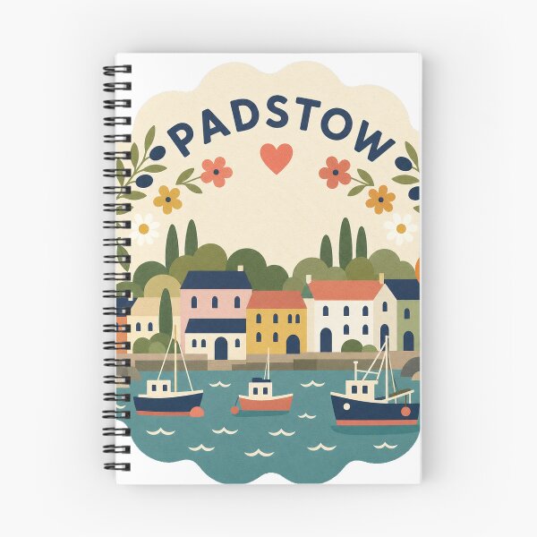 Item preview, Padstow England Travel Souvenir Modern Folk Art designed and sold by VisualArtsOasis.