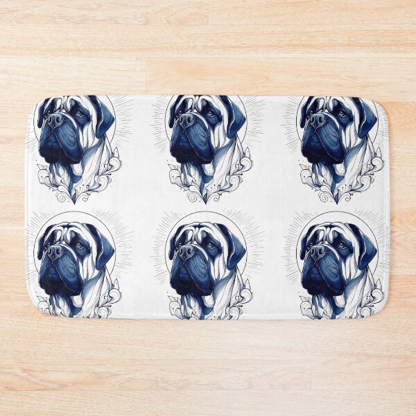 Item preview, Blue and white Bullmastiff puppy dog designed and sold by MendaciousMina.