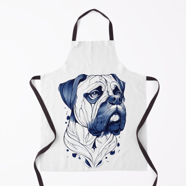 Item preview, Blue and white Bullmastiff puppy dog designed and sold by MendaciousMina.