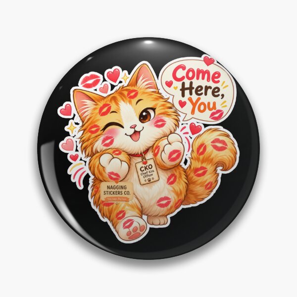 Item preview, BISOU KISS CAT2 BY NAGGINGSTICKERSCO. COME HERE, YOU! COLLECTION | BLACK Edition | No.01 designed and sold by LaMaisonOfMY.