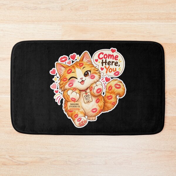 Item preview, BISOU KISS CAT2 BY NAGGINGSTICKERSCO. COME HERE, YOU! COLLECTION | BLACK Edition | No.01 designed and sold by LaMaisonOfMY.