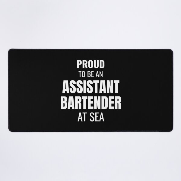 Item preview, Proud to be an Assistant Bartender at Sea (White) designed and sold by ShipCrewNation.