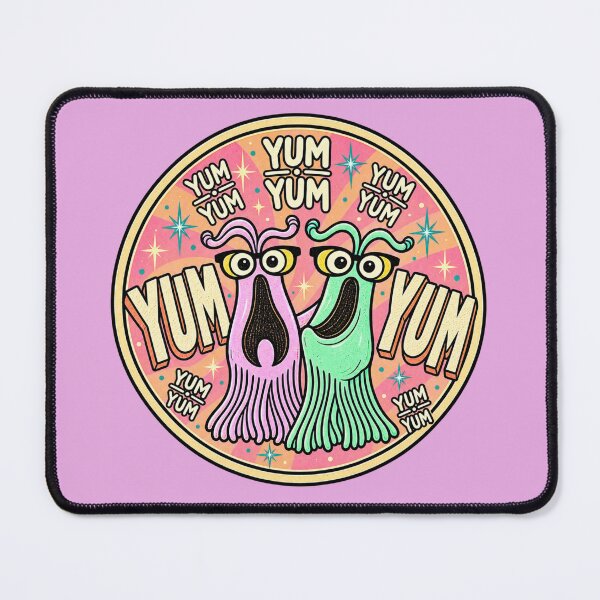 Item preview, Yum Yum Retro Alien Duo – Groovy 70s Foodie Space Creatures designed and sold by Dream Circuit .