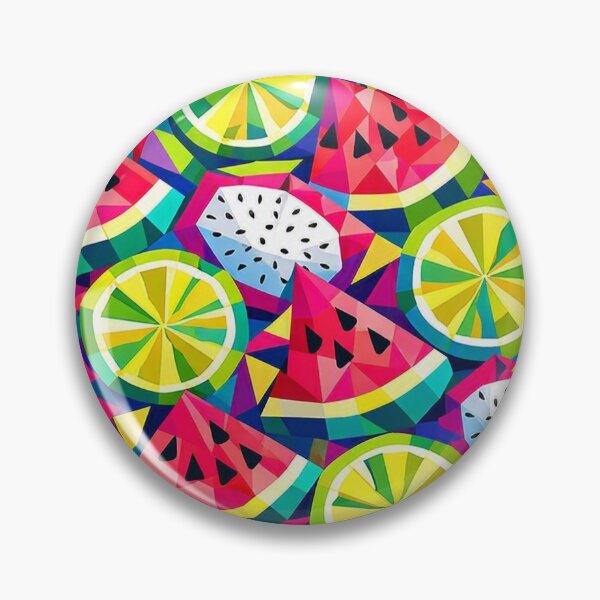 Item preview, Vibrant Tropical Fruit Salad Summer Pattern designed and sold by Ink-verse-.