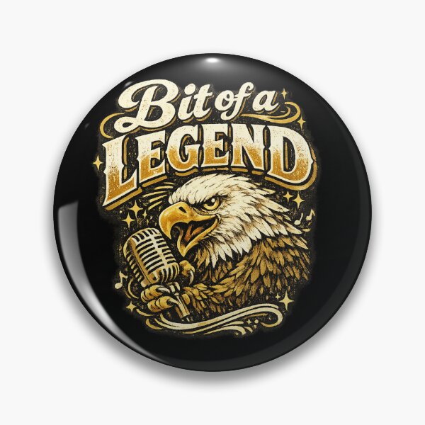 Item preview,  Bit Of A Legend Comedy Eagle Vintage Typography Design designed and sold by Aymanejed.