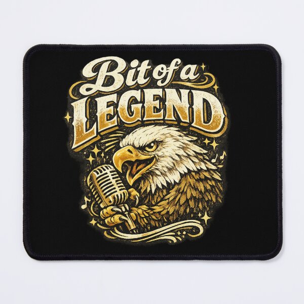 Item preview, Bit Of A Legend Comedy Eagle Vintage Typography Design designed and sold by Aymanejed.
