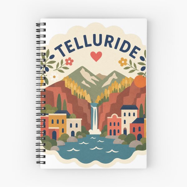 Item preview, Telluride USA Travel Souvenir Modern Folk Art designed and sold by VisualArtsOasis.