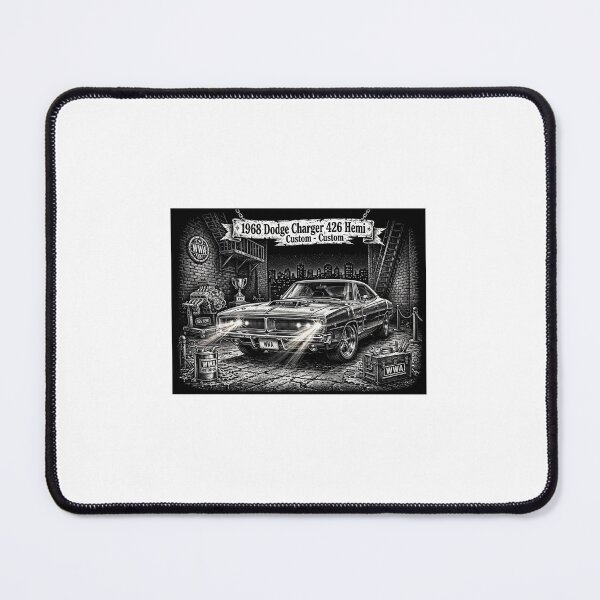 Item preview, 1968 Dodge Charger 426 Hemi Custom - Night Alley Muscle Car A designed and sold by WeirdWheeledArt.