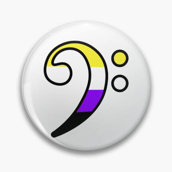 Item preview, Bass Clef - Non-Binary designed and sold by TheReedRoom.