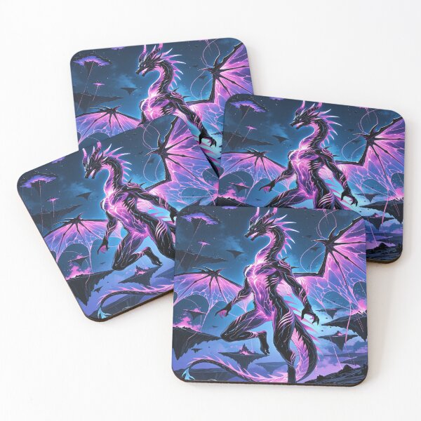 Item preview, Epic 4K Void Cosmic Galaxy Fantasy Dragon Art designed and sold by Freestyle Prints.