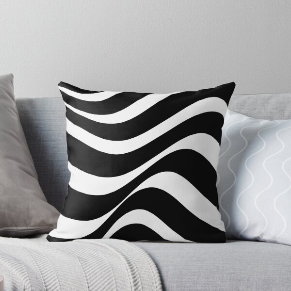 Item preview, Black and White Wave Pattern designed and sold by GRFORA.