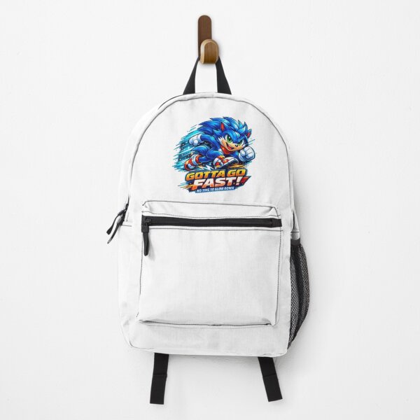 Item preview, Gotta Go Fast Retro Gaming Graphic – Original Blue Speed Mascot designed and sold by Glow & Grow.