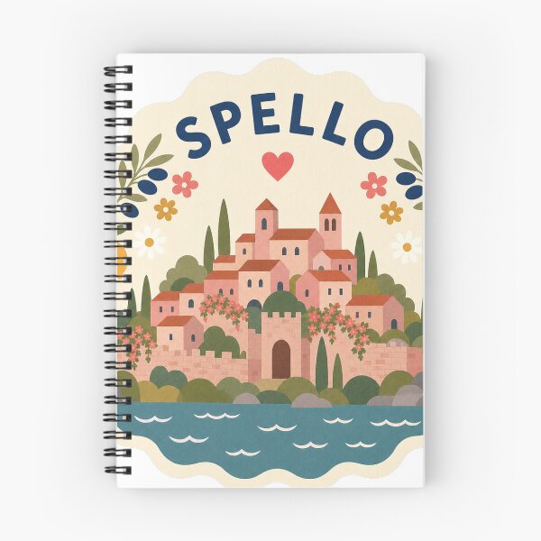 Item preview, Spello Italy Travel Souvenir Modern Folk Art designed and sold by VisualArtsOasis.