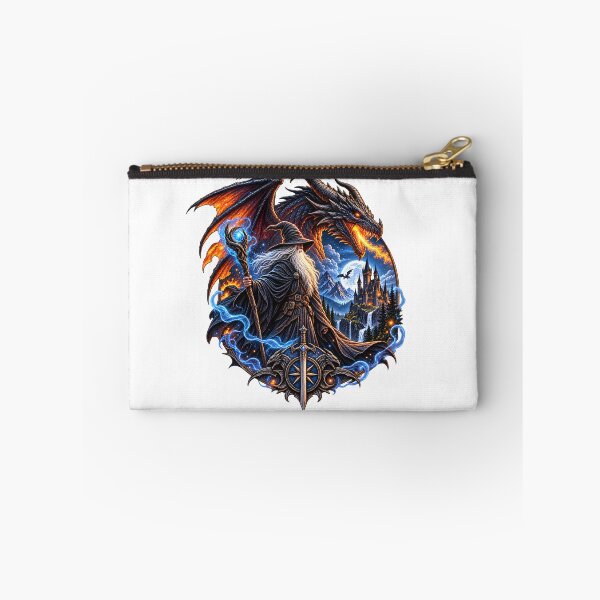 Item preview, Fantasy Wizard and Dragon – Magical Realm designed and sold by CreativeMindsetLab.