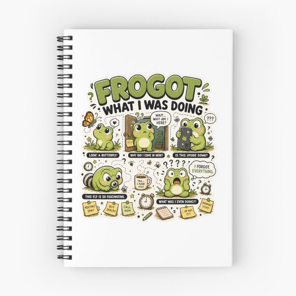 Item preview, Frogot What I Was Doing | Funny Forgetful Frog Humor designed and sold by MrDev.