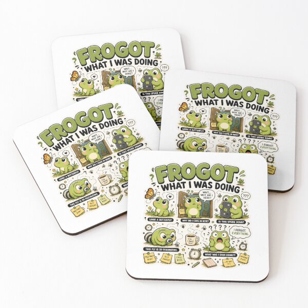 Item preview, Frogot What I Was Doing | Funny Forgetful Frog Humor designed and sold by MrDev.