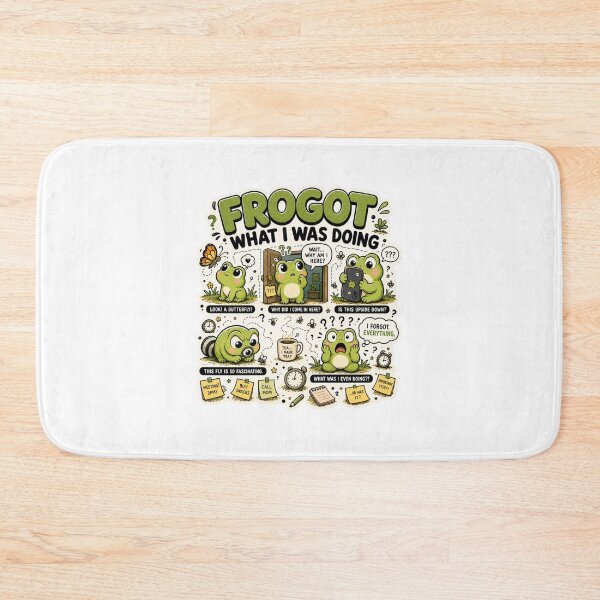Item preview, Frogot What I Was Doing | Funny Forgetful Frog Humor designed and sold by MrDev.