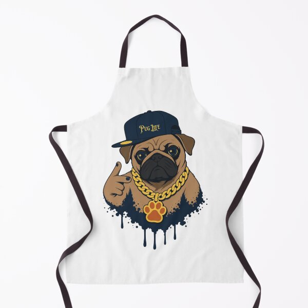 Aperçu de l'œuvre T-shirt pour chien Pug Life Hip Hop créée et vendue par MOSIDRIP™.