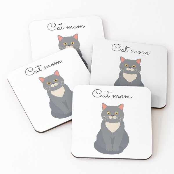 Item preview, cat mom grey cat designed and sold by my-trendy-shop.