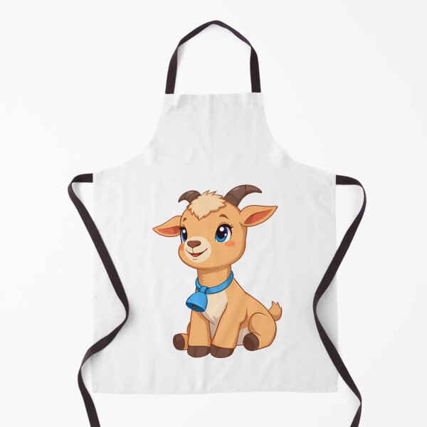 Item preview, Cute kawaii brown goat with a bell 02 designed and sold by ChameleonStars.