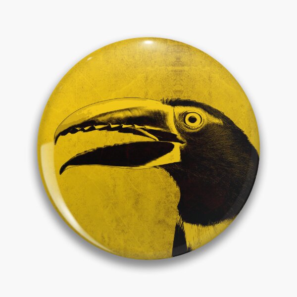 Item preview, Yellow Aracari Toucan With Open Serrated Bill designed and sold by Ghoul Enterprises.