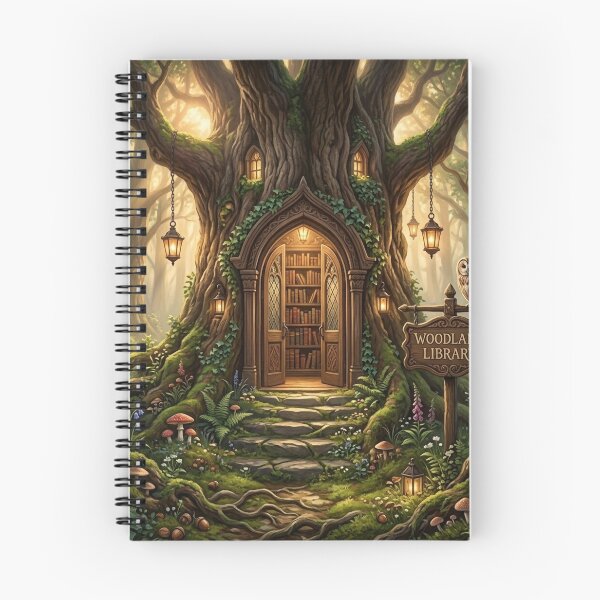 Item preview, The Enchanted Woodland Library designed and sold by Nexyra_Labs Art Studios.