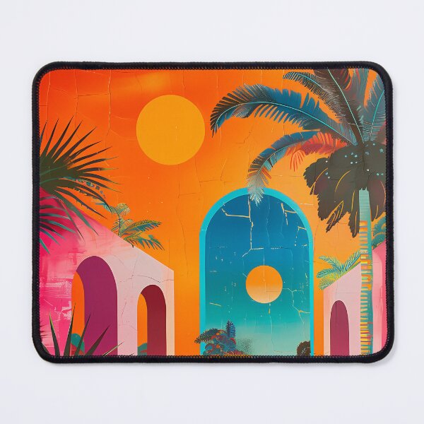 Item preview, Retro Miami Tropical Architecture – Vibrant 80s Vaporwave Art designed and sold by Artdavesalzburg.