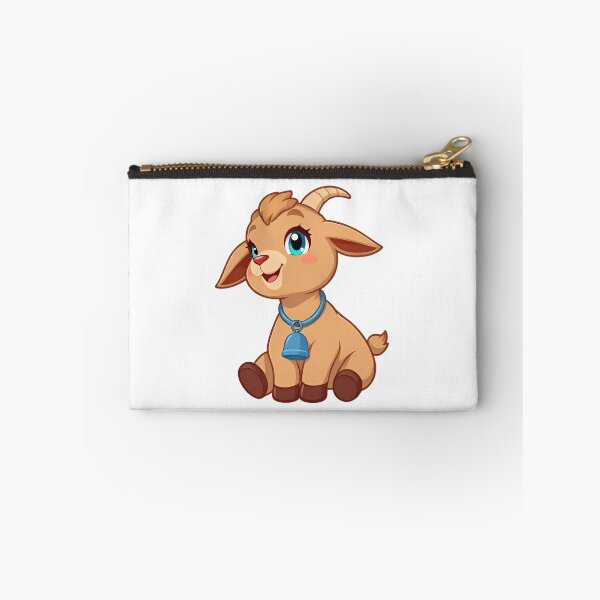 Item preview, Cute kawaii brown goat with a bell 03 designed and sold by ChameleonStars.