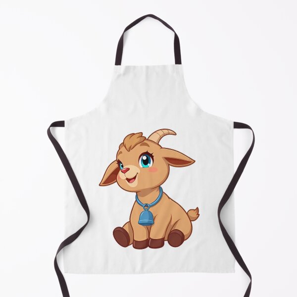 Item preview, Cute kawaii brown goat with a bell 03 designed and sold by ChameleonStars.