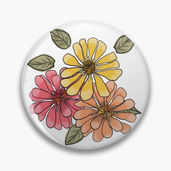 Item preview, Verano Garden Zinnia Bouquet designed and sold by altastudio.