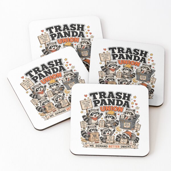 Item preview, Trash Panda Union | We Demand Better Snacks | Funny Raccoon Humor designed and sold by MrDev.