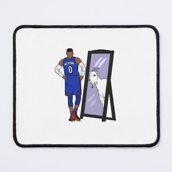 Item preview, Russell Westbrook Mirror GOAT Oklahoma City designed and sold by cortezbarronvv.