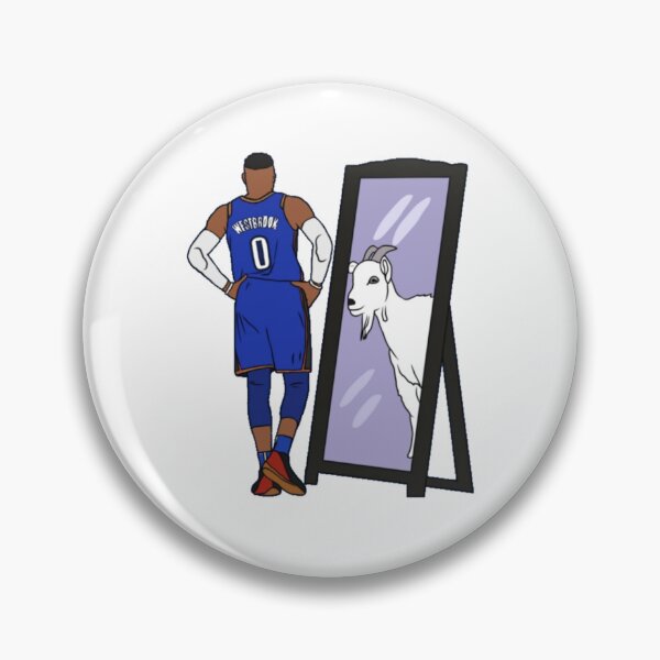 Item preview, Russell Westbrook Mirror GOAT Oklahoma City designed and sold by cortezbarronvv.