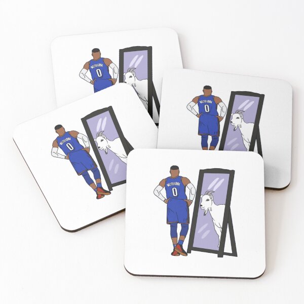 Item preview, Russell Westbrook Mirror GOAT Oklahoma City designed and sold by cortezbarronvv.