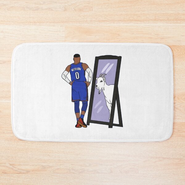 Item preview, Russell Westbrook Mirror GOAT Oklahoma City designed and sold by cortezbarronvv.