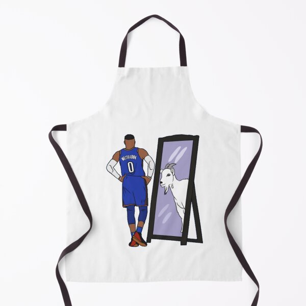 Item preview, Russell Westbrook Mirror GOAT Oklahoma City designed and sold by cortezbarronvv.