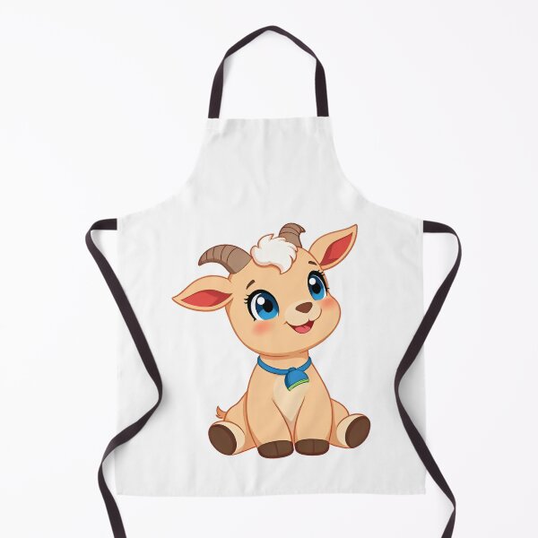 Item preview, Cute kawaii brown goat with a bell 04 designed and sold by ChameleonStars.