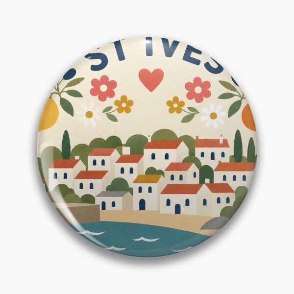 Item preview, St Ives England Travel Souvenir Modern Folk Art designed and sold by VisualArtsOasis.