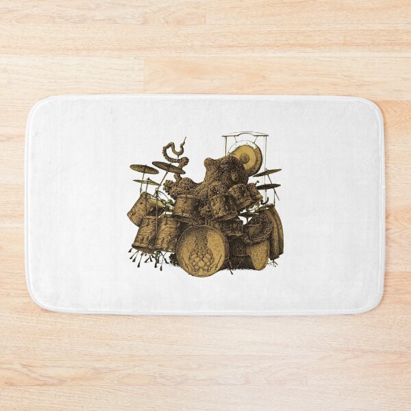 Item preview, Octopus Playing Drums Vintage Drummer Illustration designed and sold by Catsi-Nook-Art.