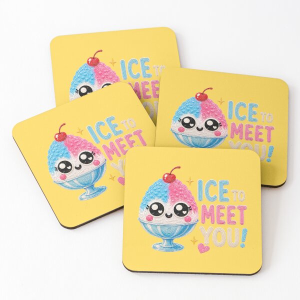 Item preview, Ice to Meet You Cute Ice Cream Pun  designed and sold by Liv Solara.