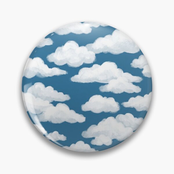 Item preview, White Fluffy Clouds Blue Sky Pattern Design  designed and sold by halmarho.