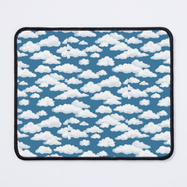 Item preview, White Fluffy Clouds Blue Sky Pattern Design  designed and sold by halmarho.