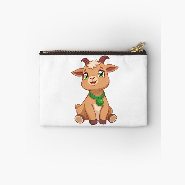 Item preview, Cute kawaii brown goat with a bell 05 designed and sold by ChameleonStars.